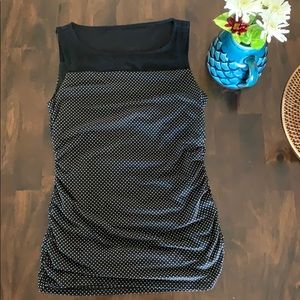 Ann Taylor cute black top dots